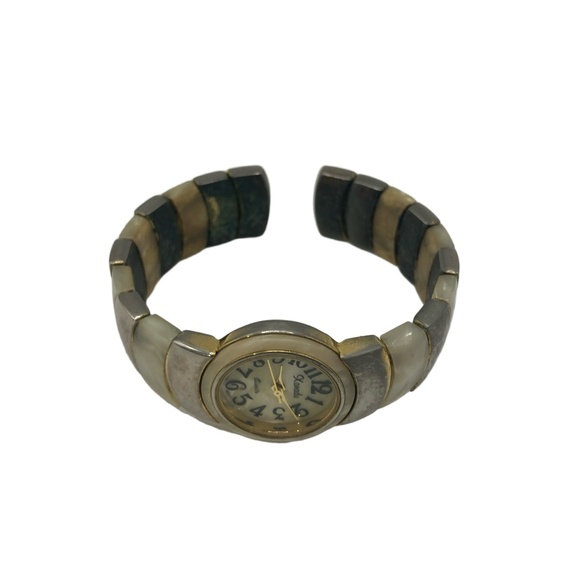 Accessories - Xanadu‎ Watch Expanding Band Mixed Color Gold tone Analog Oversized Vintage